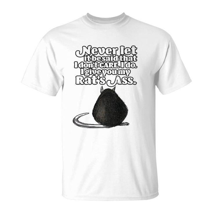 Funny Vintage Saying About A Rat's Ass Gift For Dad Grandpa T-Shirt