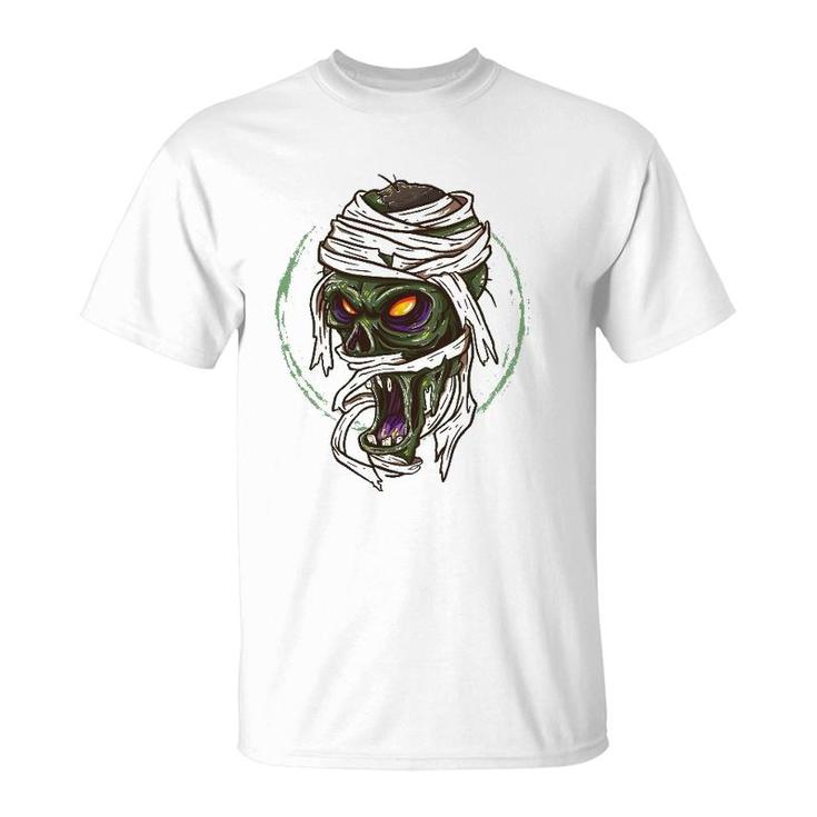 Funny Zombie Happy Halloween For Men T-Shirt