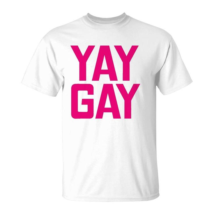 Gay Pride Parade Rainbow Yay Gay T-Shirt