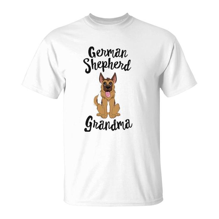 German Shepherd Grandma Pawma Dog Grandparents Grand Maw T-Shirt
