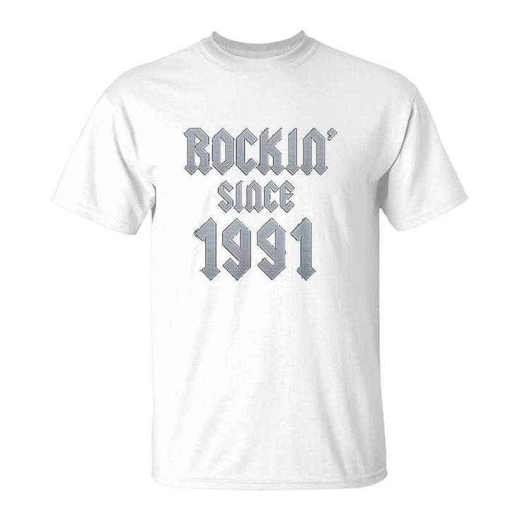 Gift For 30 Year Old Classic Rock 1991 T-Shirt
