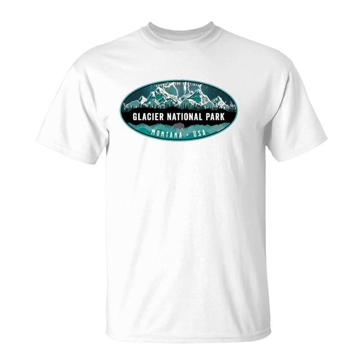 Glacier National Park Lightening Mountains T-Shirt
