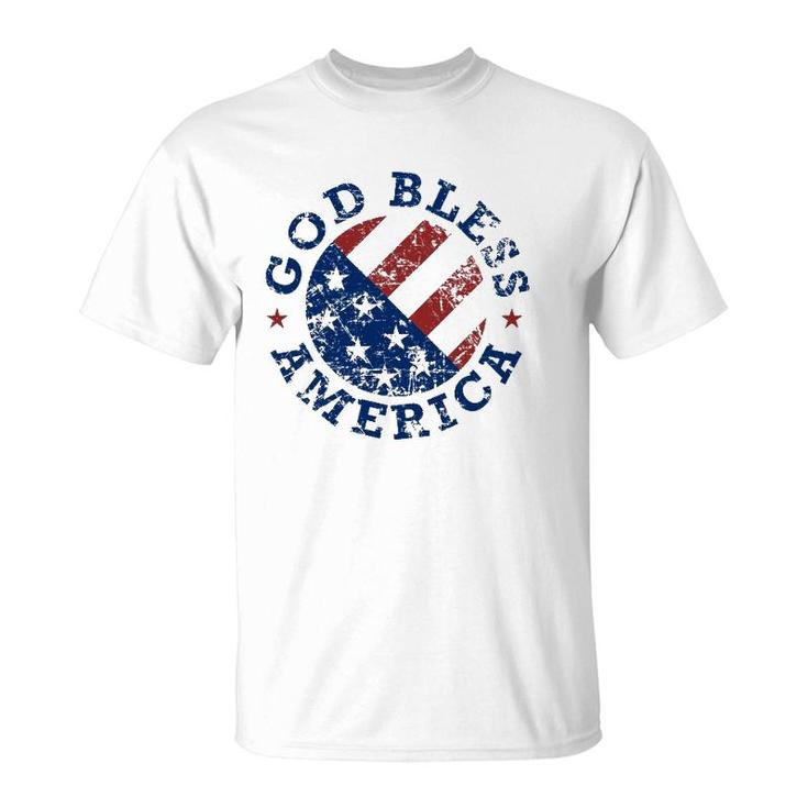 God Bless America Flag 4Th Of July Independence Day T-Shirt