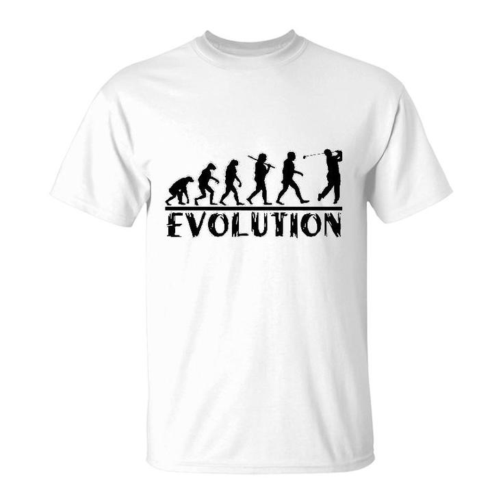 Golf Evolution Funny T-Shirt