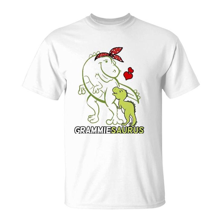 Grammiesaurus Grammie Dinosaur Baby Mother's Day T-Shirt
