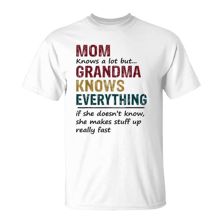 Grandma Knows Everything If She Doesnt Know Christmas T-shirt