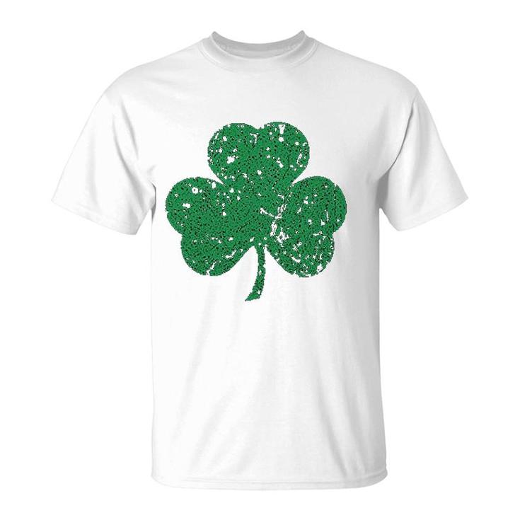 Green Three Leaf Clover St Patricks Day T-Shirt