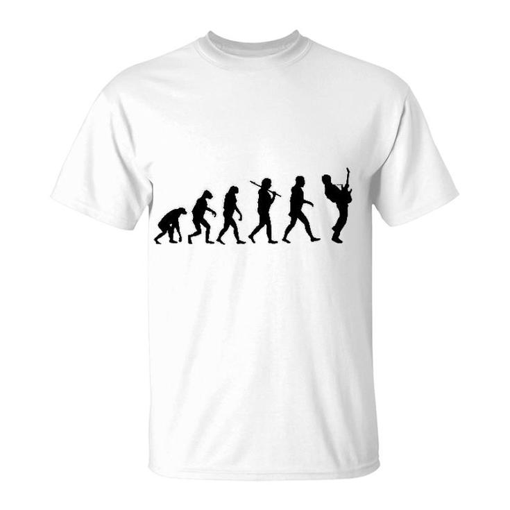 Guitar Player Evolution Funny Musician T-Shirt