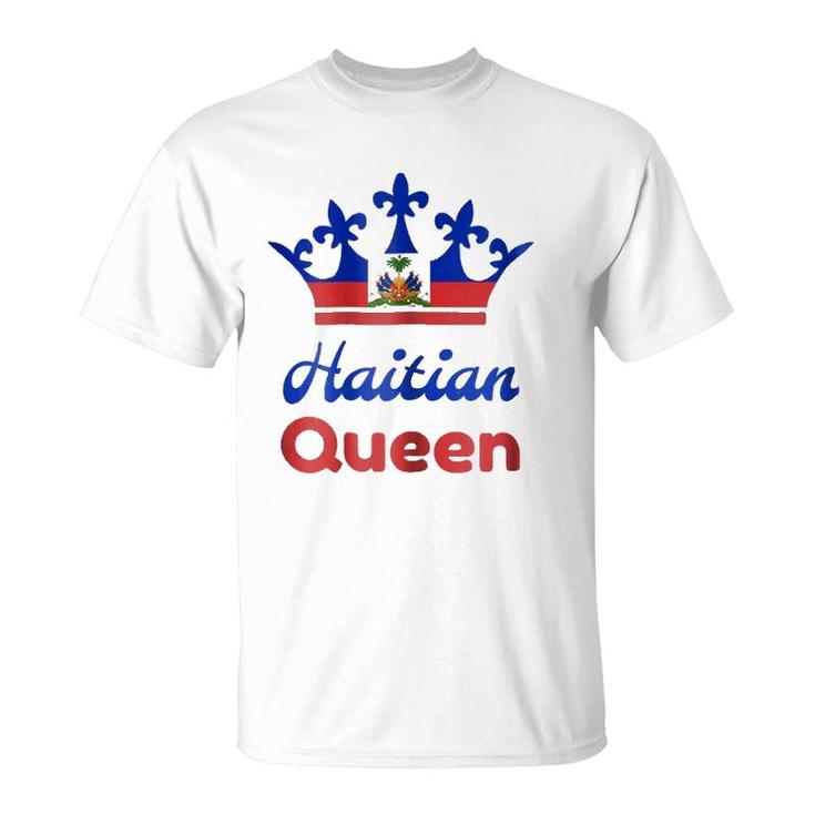 Haitian Queen Womens'  Perfect Haiti Crown Flag Gift T-Shirt