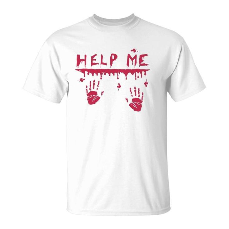 Halloween - Bloody Hands Blood Splatter Costume Zombie  T-Shirt