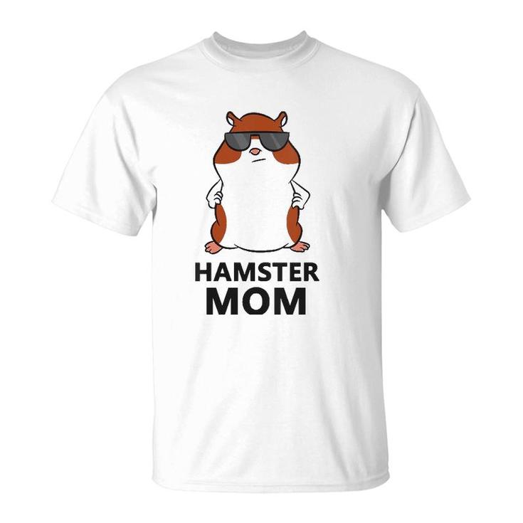 Hamster Mom Funny Hamster Mama V-Neck T-Shirt