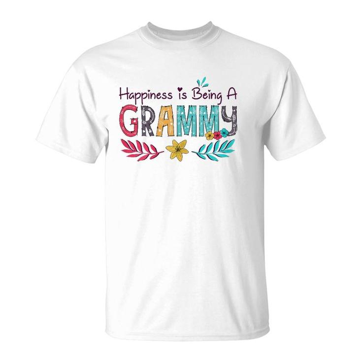 Happiness Is Being A Grammy Mother's Day Gift Grandma T-Shirt