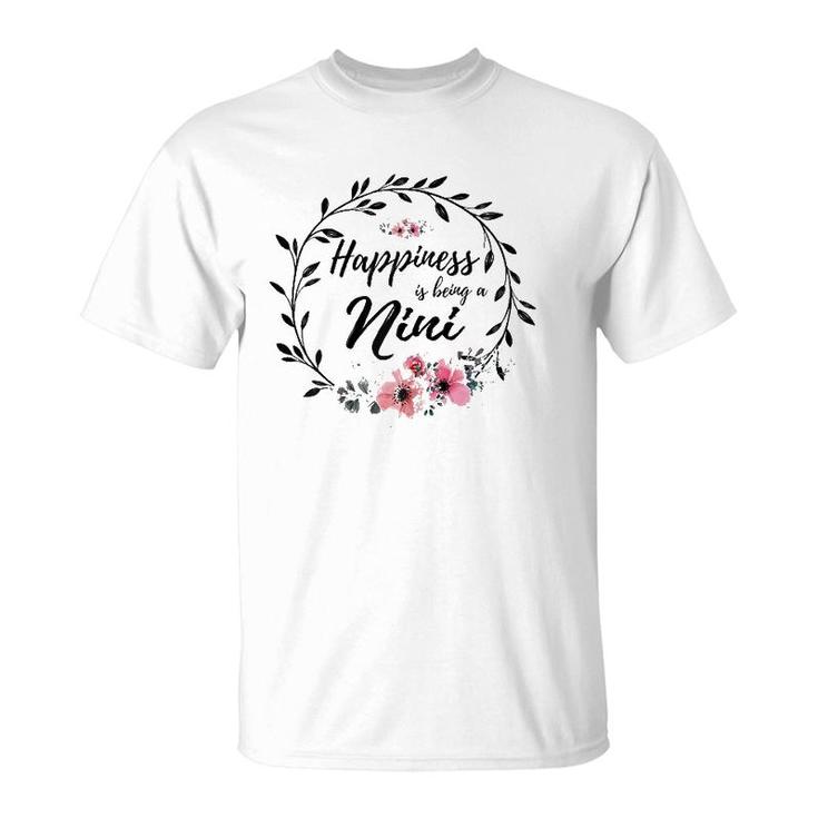 Happiness Is Being A Nini Mother's Day T-Shirt