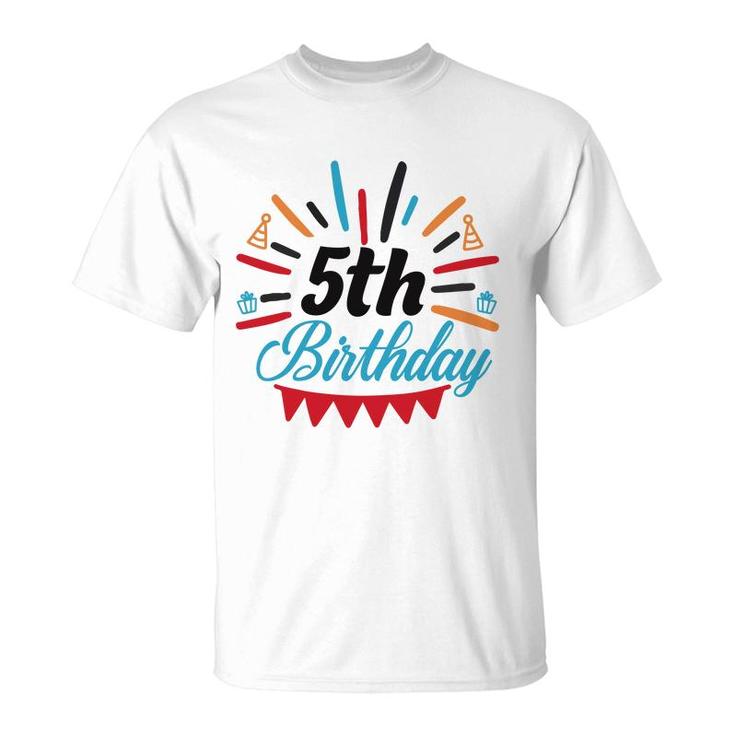 Happy 5Th Birthday Cool Gifts For Birthday Party T-Shirt