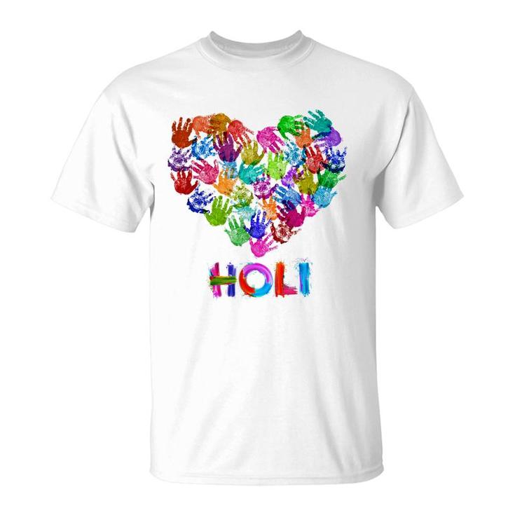 Happy Holi Indian Celebration For Women Men Kids Color India  T-Shirt