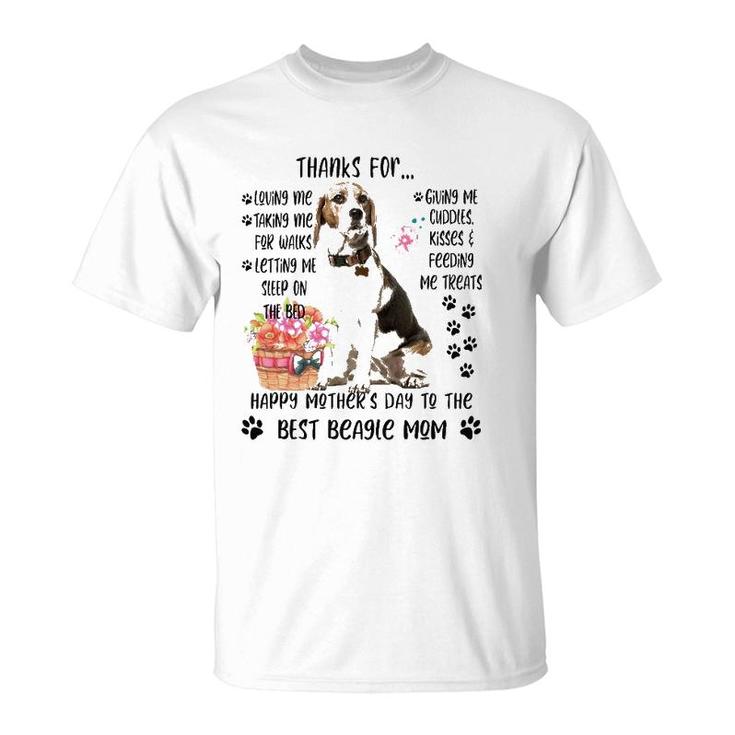 Happy Mother's Day 2021 Beagle Mom Dog Lover T-Shirt