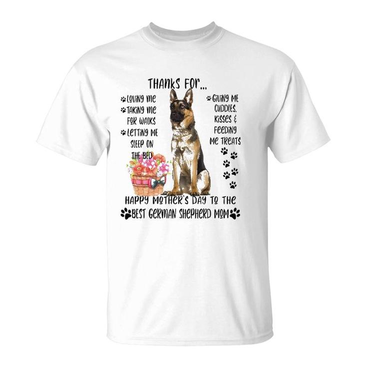 Happy Mother's Day 2021 German Shepherd Mom Dog Lover T-Shirt