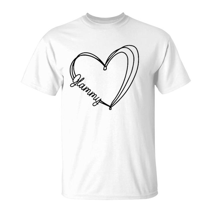 Happy Mother’S Day Glammy Heart Love Cute T-Shirt