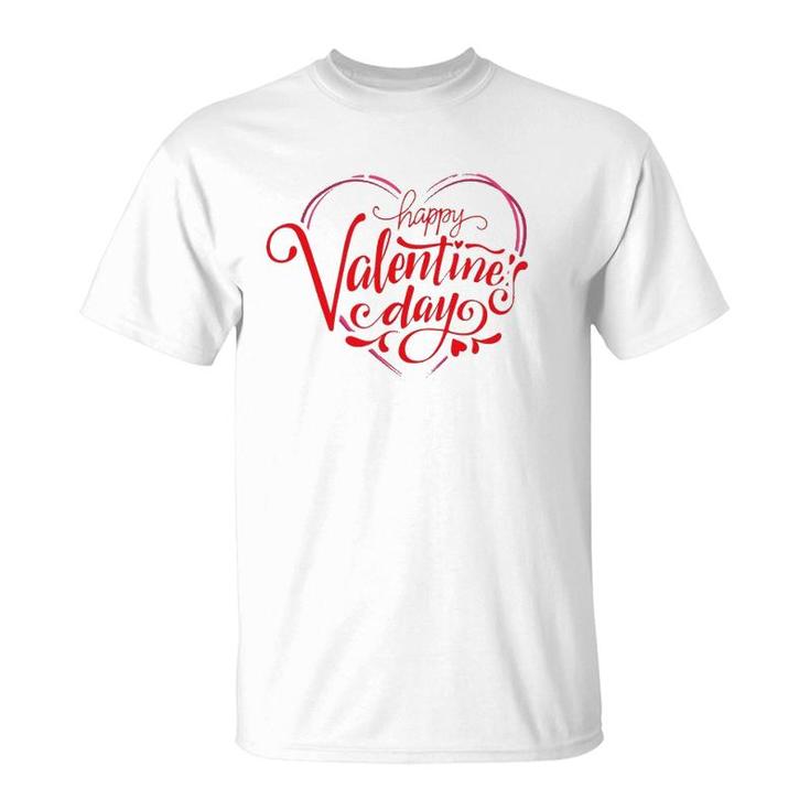 Happy Valentine's Day Heart Shaped Greeting Costume T-Shirt