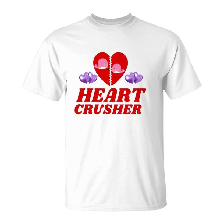Happy Valentine's Day Heart Valentine White Romantic T-Shirt