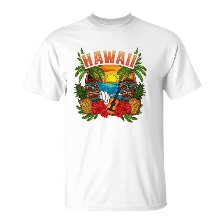 Hawaii Vacation Surfing Diving Beach Hawaiian Souvenirs  T-Shirt