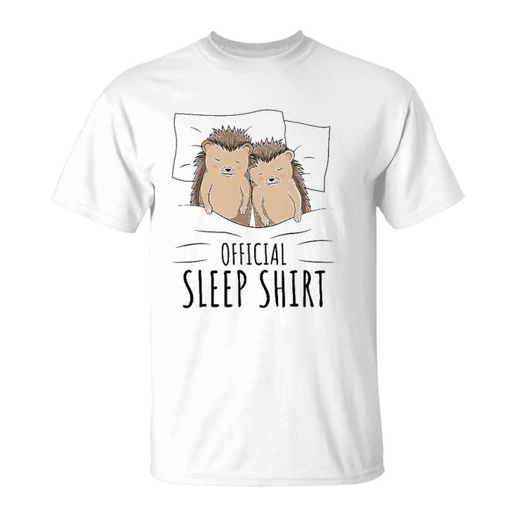 Hedgehog Official Sleep  Cute Hedgehog T-Shirt