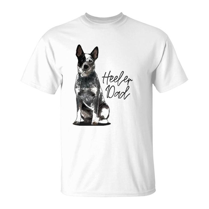 Heeler Dad I Australian Cattle Dog I Domestic Family Animal T-Shirt