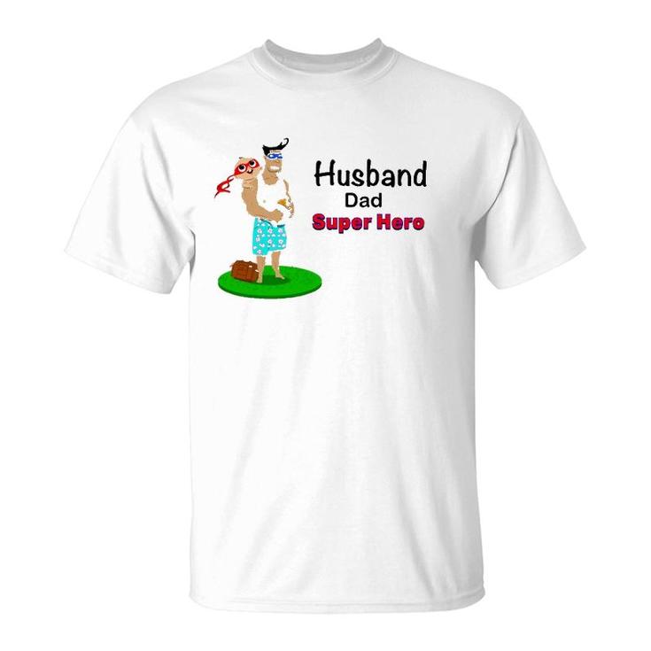 Husband Dad Super Hero T-Shirt