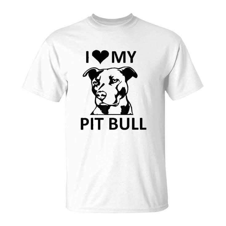 I Heart My Pitbull T-Shirt