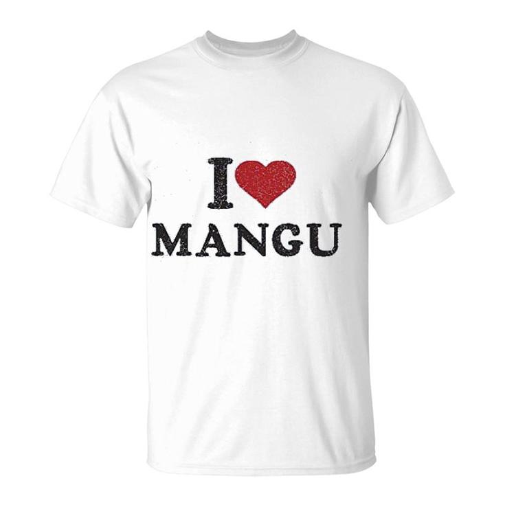 I Love Mangu Dominican Love Heart T-Shirt