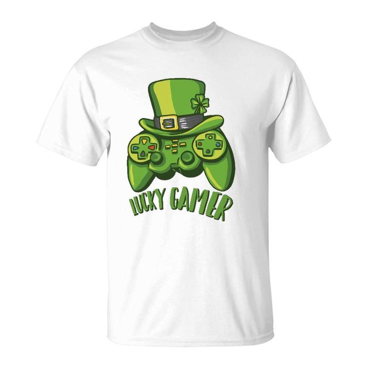 Irish Video Game Controller Boys Gamer St Patrick's Day  T-Shirt