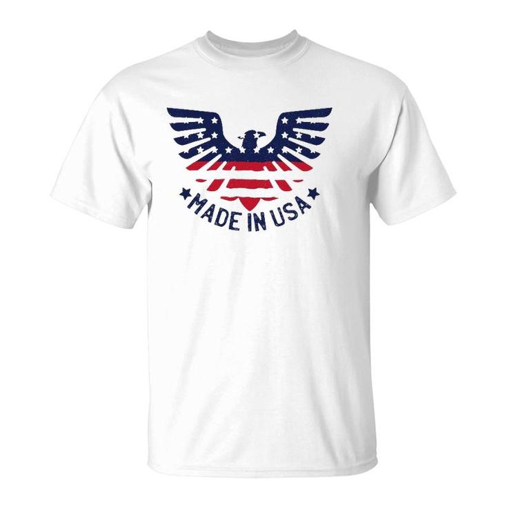 July 4Th Patriotic S - Made In Usa American Pride Eagle T-Shirt
