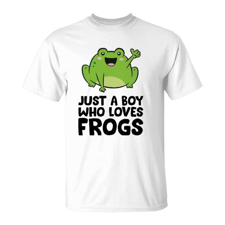 Just A Boy Who Loves Frogs  T-Shirt