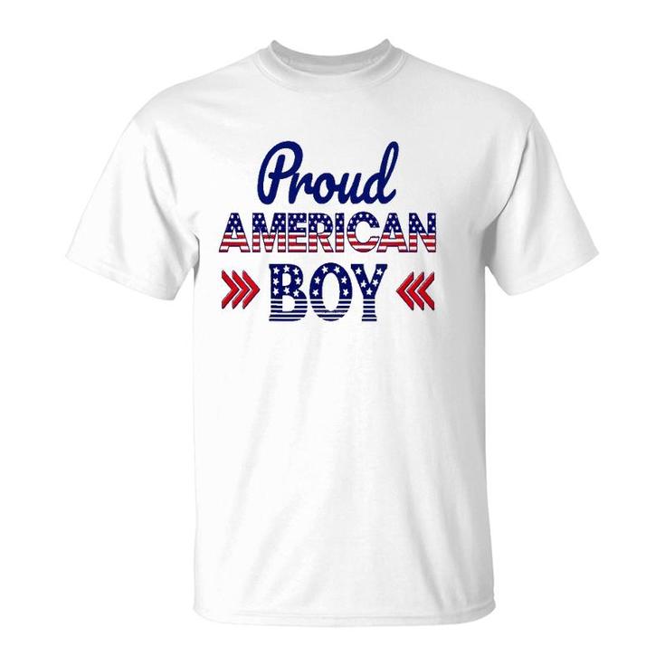 Kids 4Th Of July Patriotic Proud American Boy - Matching Family T-Shirt