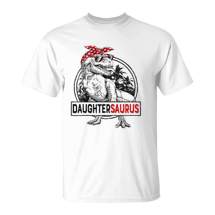 Kids Daughtersaurusrex Dinosaur Funny Mother's Day For Girl T-Shirt
