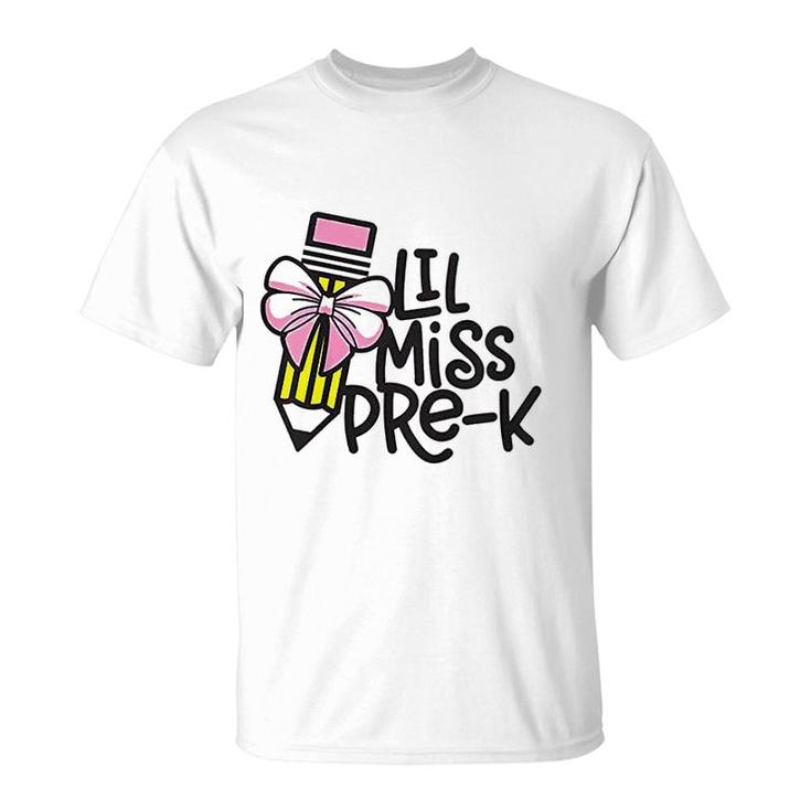 Kids Little Miss PreK Back To School Pre Kindergarten  T-Shirt