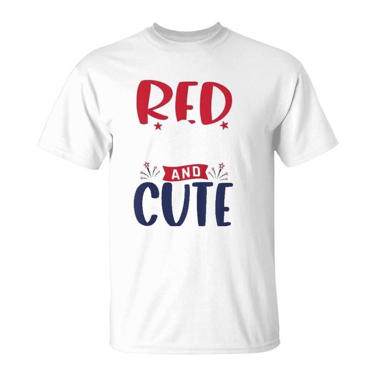 Kids Toddler 4Th Of July Outfit Boy And Girl Red White And Cute T-Shirt