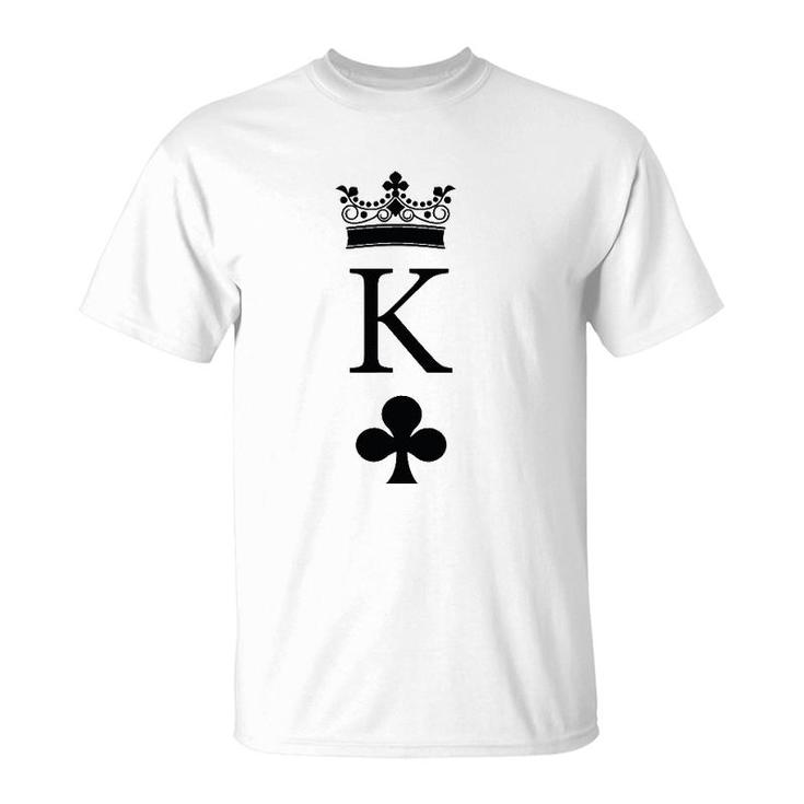 King Of Clubs  For Valentine Matching Couple T-Shirt