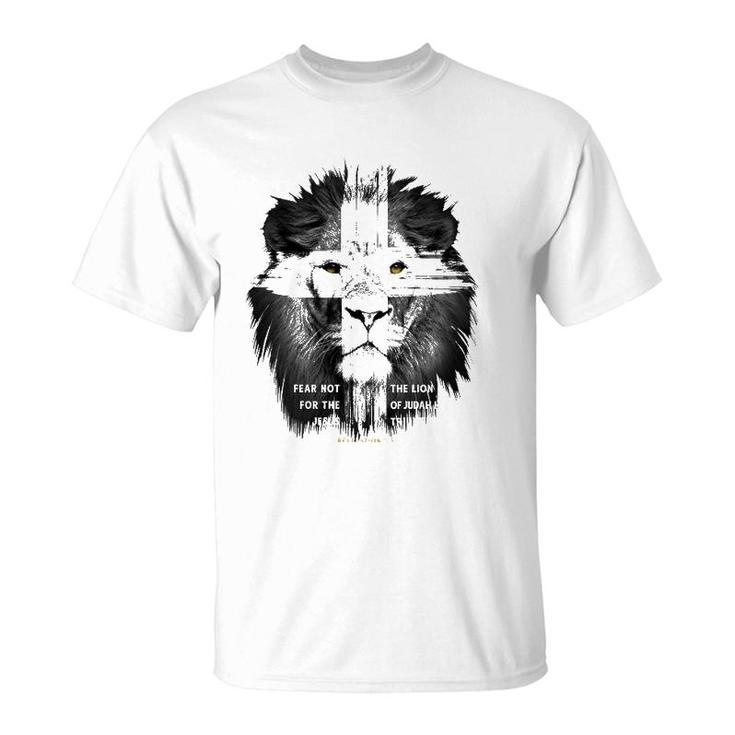 Lion Cross Jesus Christian Lord God Believer Gift T-Shirt