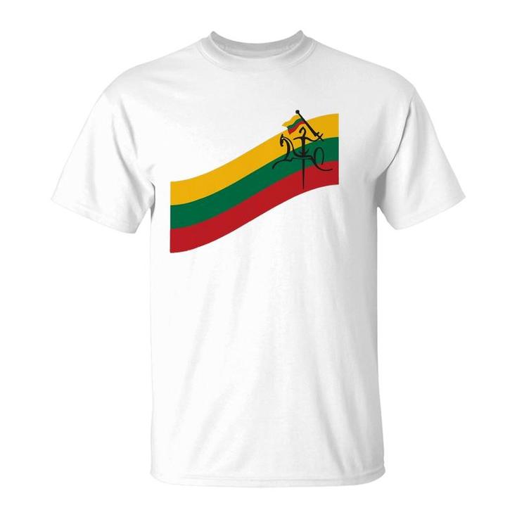 Lithuanian Vytis Swoosh Lithuania Strong T-Shirt
