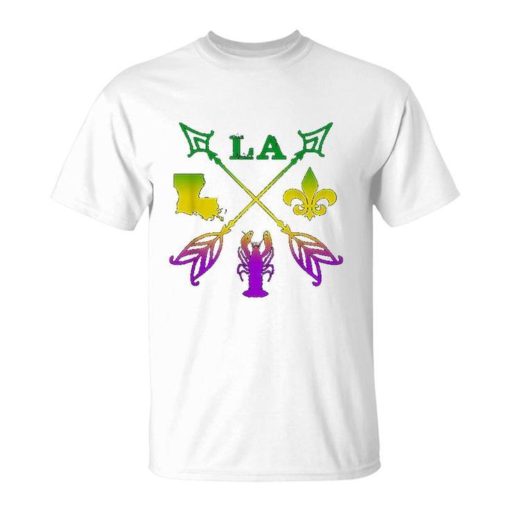Louisiana Arrow New Orleans Mardi Gras T-Shirt
