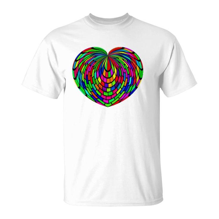 Love Knows No Color Heart Rainbow Lgbtq Equality Pride Raglan Baseball Tee T-Shirt