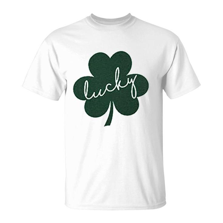 Lucky St Patricks Day Irish Shamrock T-Shirt