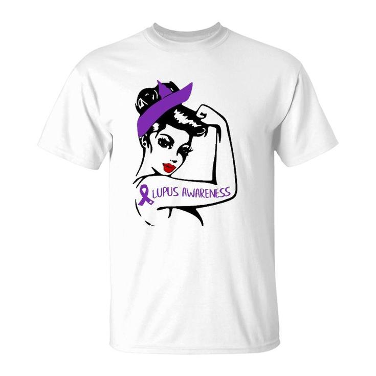 Lupus Awareness Mom Wear Purple For Life T-Shirt