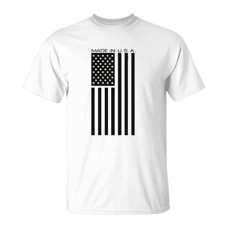 Made Usa Flag Print T-Shirt