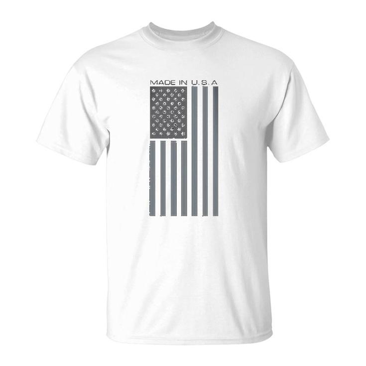 Made Usa Flag Subdued Banner T-Shirt