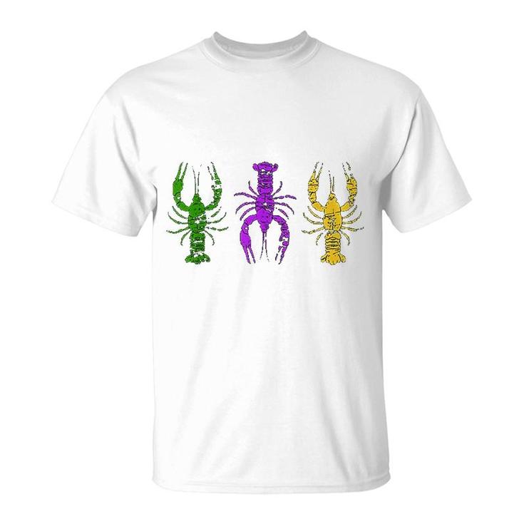 Mardi Gras Crawfish Jester New Orleans Gift T-Shirt