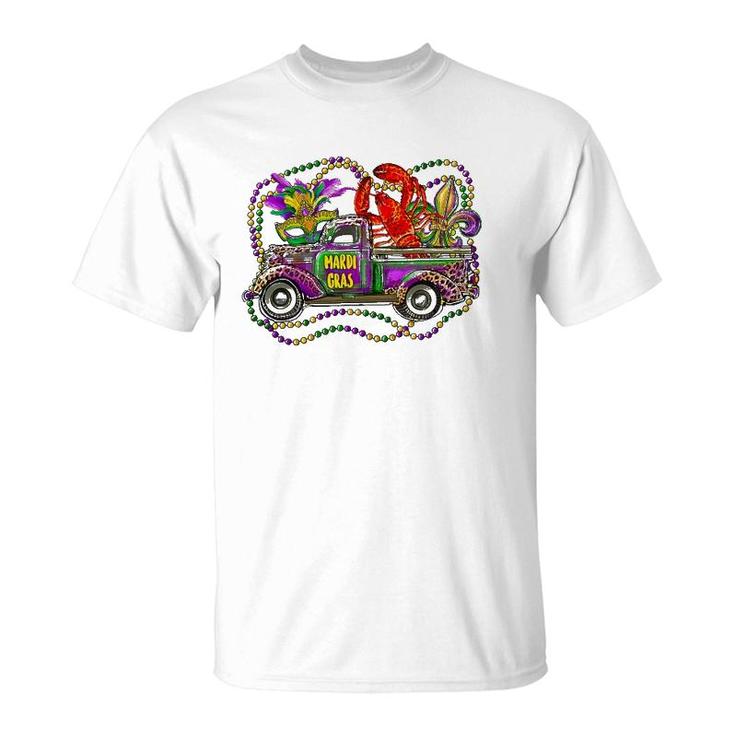 Mardi Gras Truck Funny Mardi Gras 2022 For Men Women T-Shirt