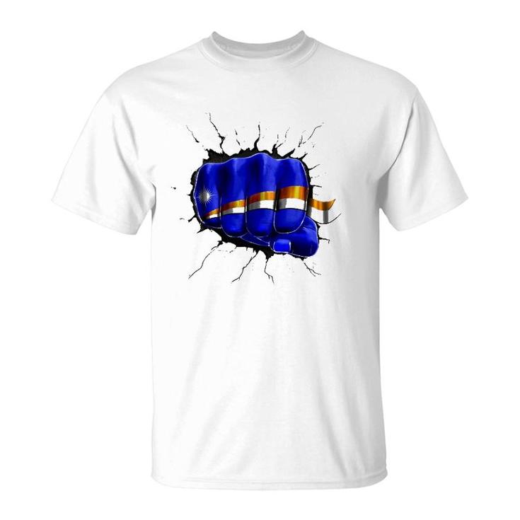 Marshall Islands Flag  Marshallese Flag Fist Gift T-Shirt