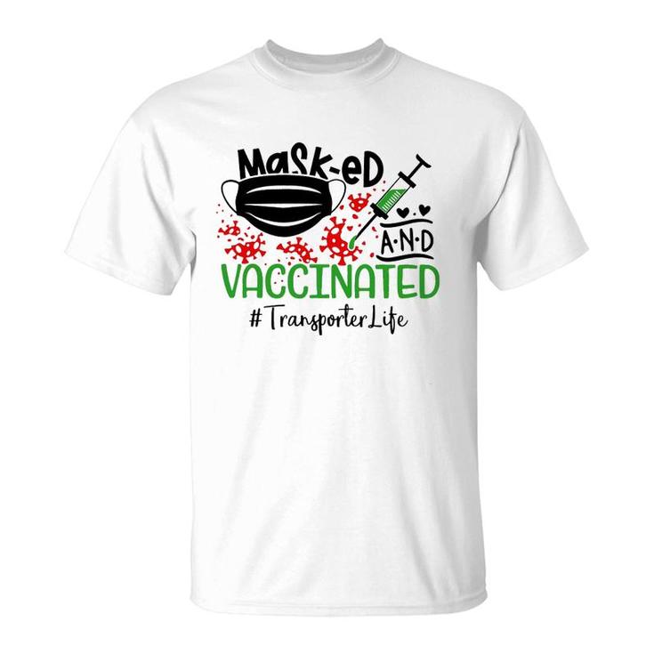 Masked And Vaccinated Transporter T-Shirt